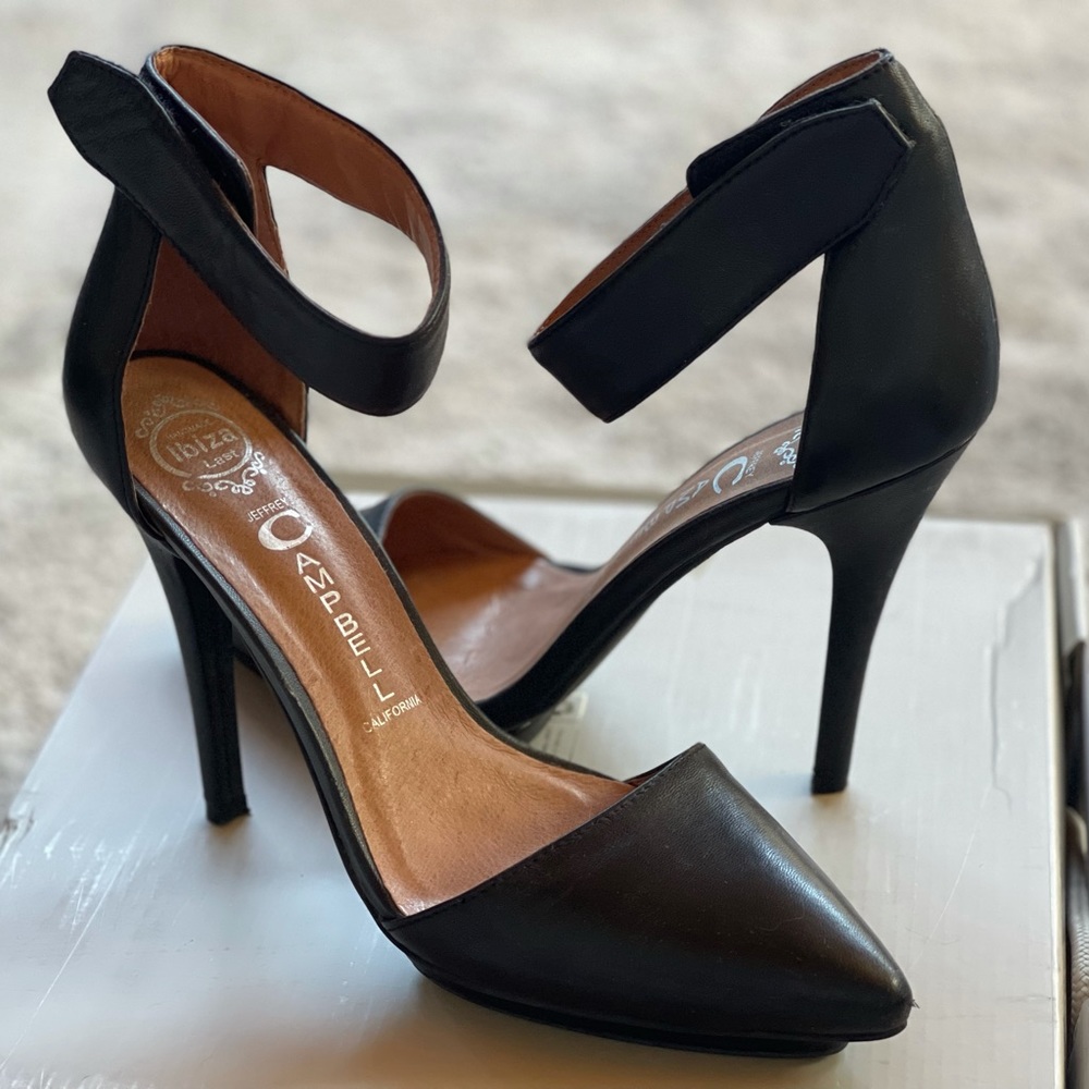 Jeffrey Campbell platform heel w ankle strap, 8.5